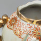 Antike RS Germany Henkel Vase – Florales Narzissen Dekor mit Goldrand