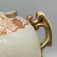 Antike RS Germany Henkel Vase – Florales Narzissen Dekor mit Goldrand