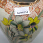Antike RS Germany Henkel Vase – Florales Narzissen Dekor mit Goldrand
