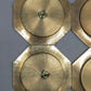6er Set Gallo Messing Untersetzer – Achteckiges Vintage Design