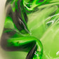 Exklusive Murano Glas Schale – Grünes Vintage Design mit Wellenrand