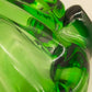 Exklusive Murano Glas Schale – Grünes Vintage Design mit Wellenrand