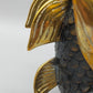 Antike Messing Fisch Skulptur – Kunstvolle Dekoration im Vintage Stil