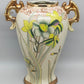 Prunkvolle RS Germany Henkelvase – Florales Narzissen-Dekor & Goldakzente