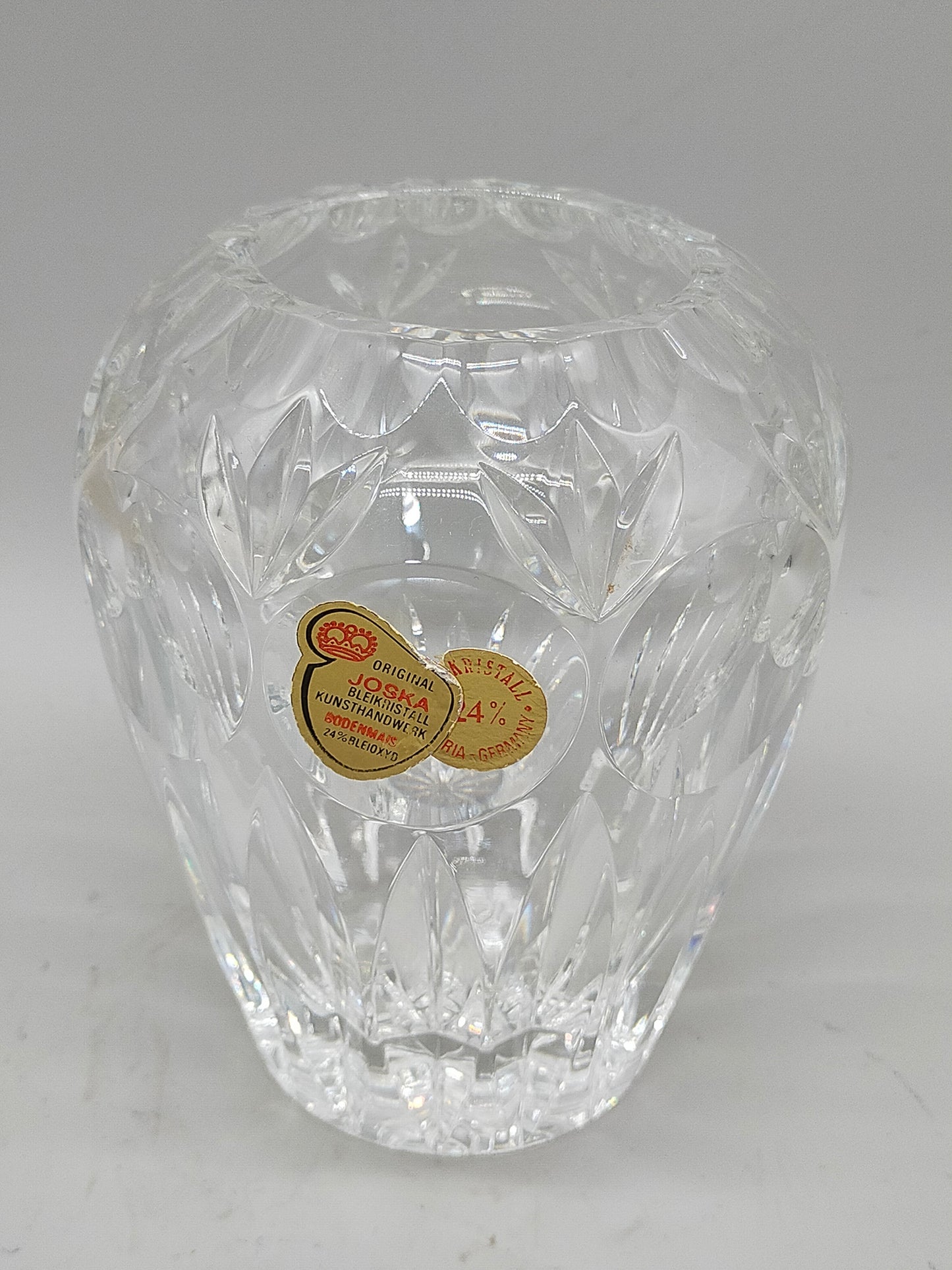 Edle Joska Kristall Vase – Handgefertigtes Bleikristall aus Bodenmais