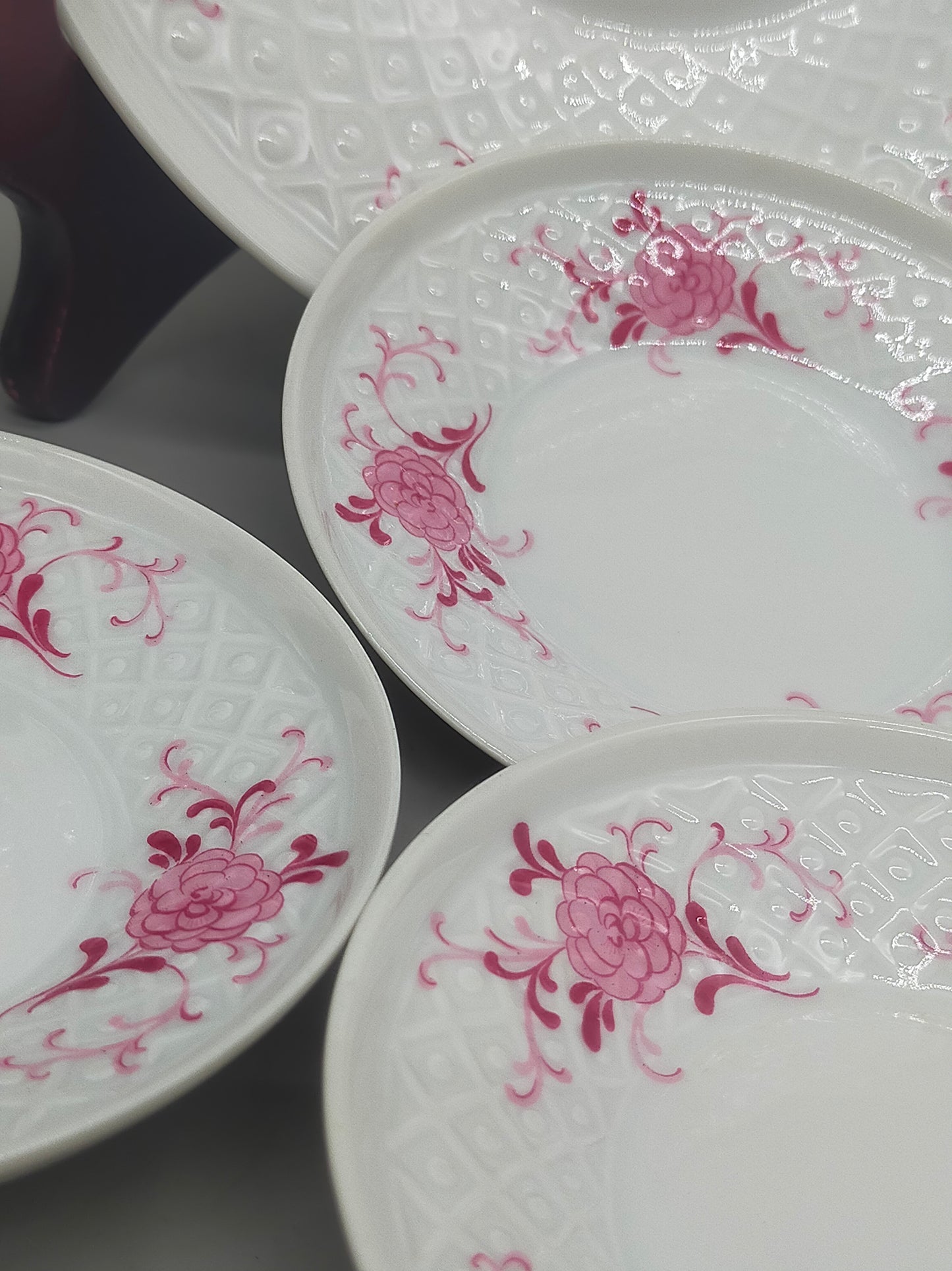 Seltmann Weiden Porzellan Set – Florales Dekor in Rosa - Bavaria