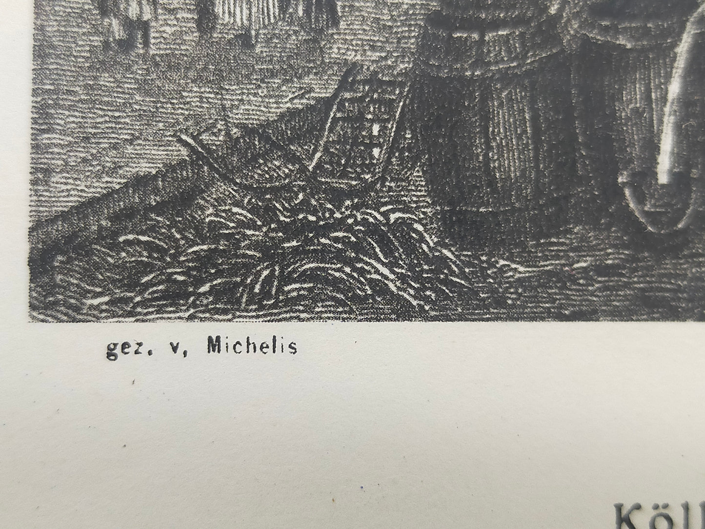 Historisches Bild Cöllnischer Fischmarkt Berlin – Edler Holzrahmen