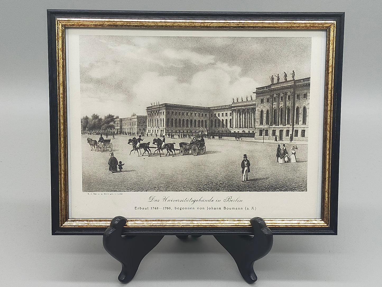 Historischer Bild  – Das Universitätsgebäude in Berlin (Rokoko)