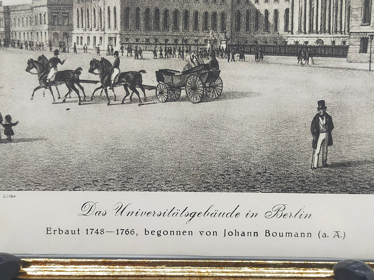 Historischer Bild  – Das Universitätsgebäude in Berlin (Rokoko)