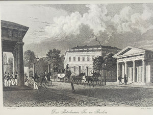 Historischer Bild: Das Potsdamer Tor in Berlin – Edler Rahmen & Schinkel-Design