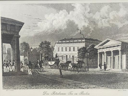 Historischer Bild: Das Potsdamer Tor in Berlin – Edler Rahmen & Schinkel-Design