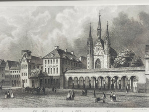 Historischer Bild: Die Klosterkirche und Klosterstraße in Berlin