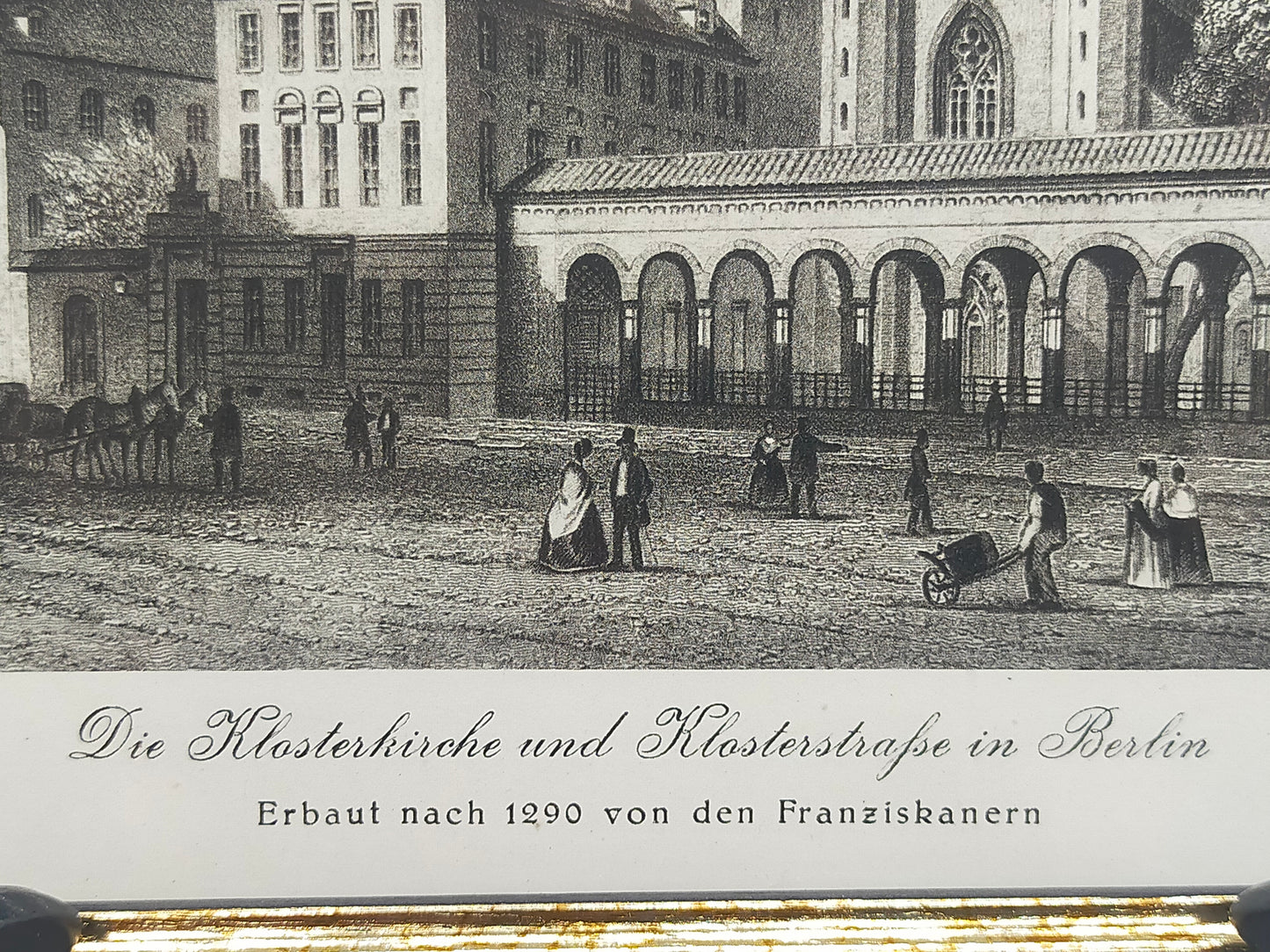 Historischer Bild: Die Klosterkirche und Klosterstraße in Berlin