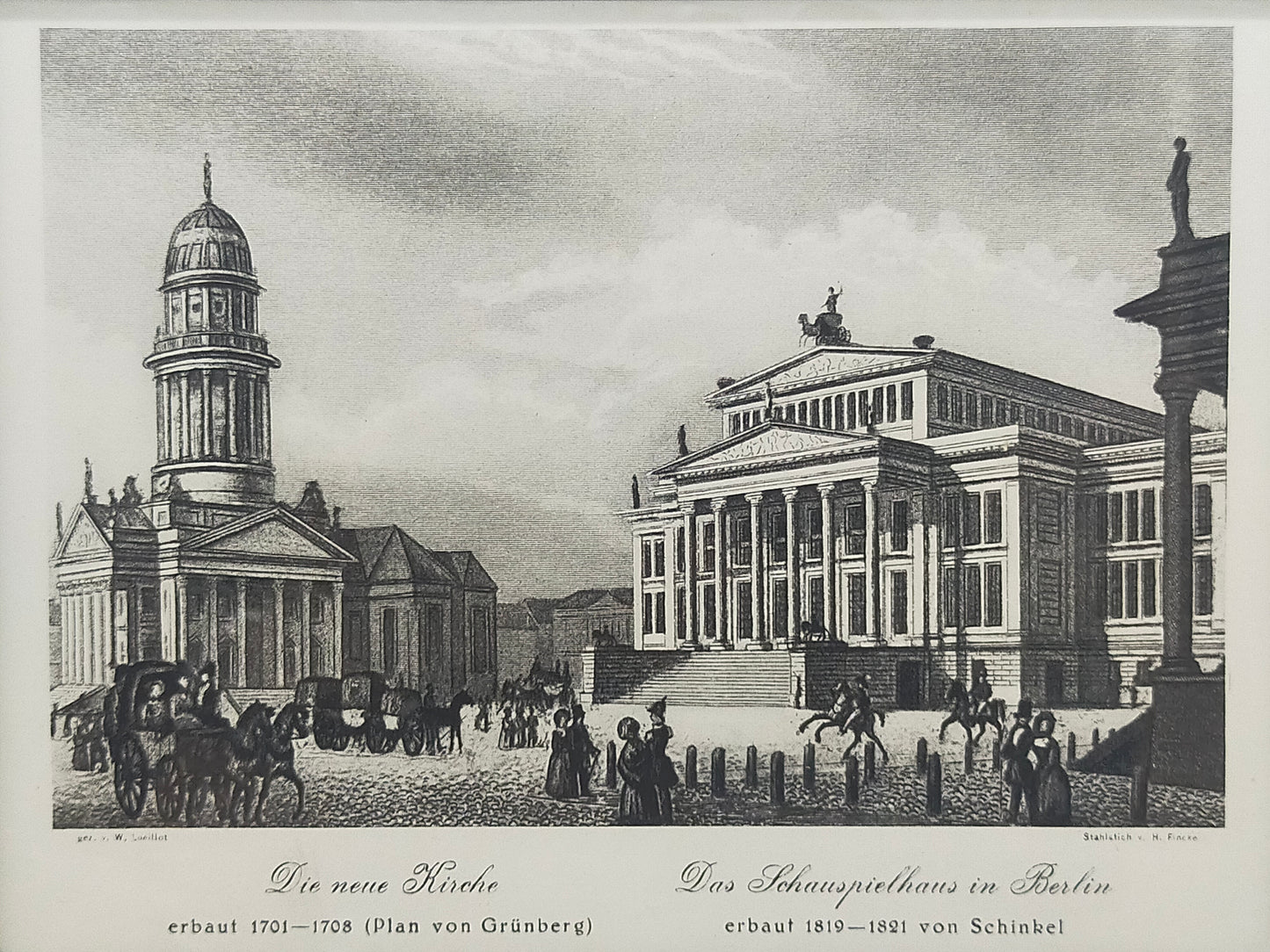 Historischer Bild: Die neue Kirche & Das Schauspielhaus Berlin