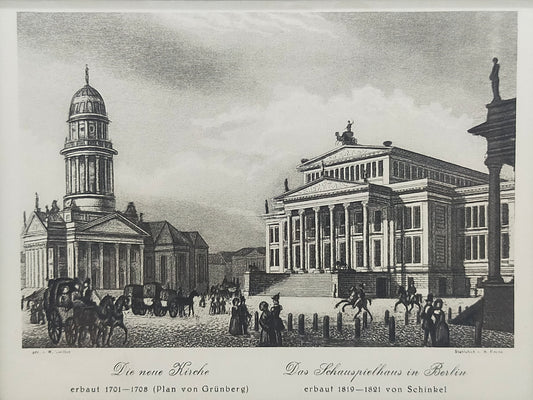 Historischer Bild: Die neue Kirche & Das Schauspielhaus Berlin