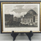 Historischer Bild: Die St. Hedwigskirche in Berlin – Stahlstich gerahmt