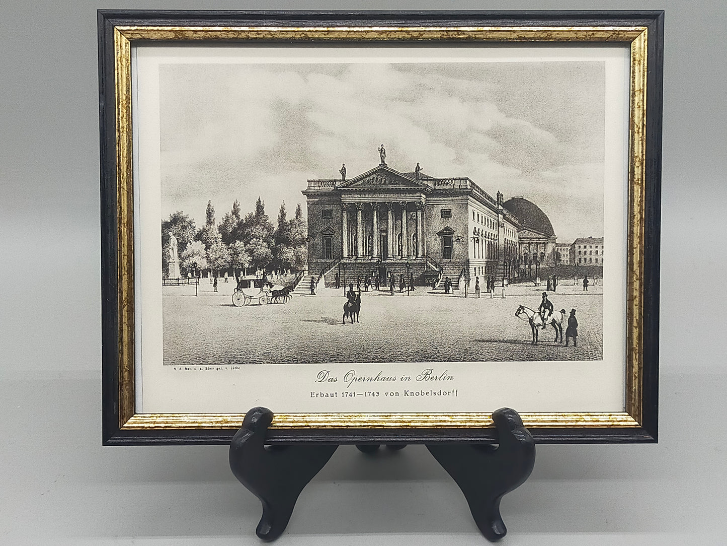 Historischer Bild – Das Opernhaus in Berlin, von Knobelsdorff