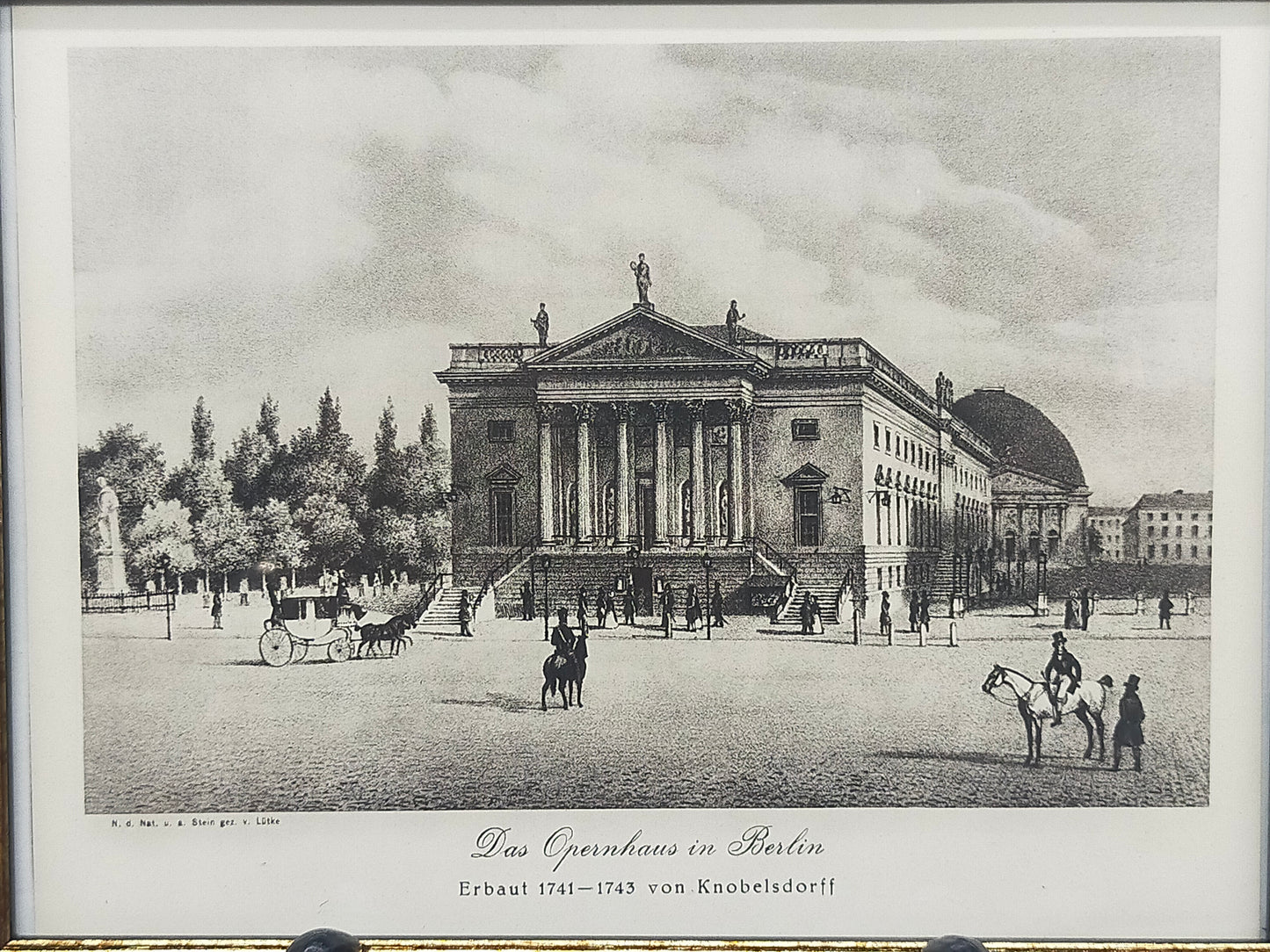 Historischer Bild – Das Opernhaus in Berlin, von Knobelsdorff