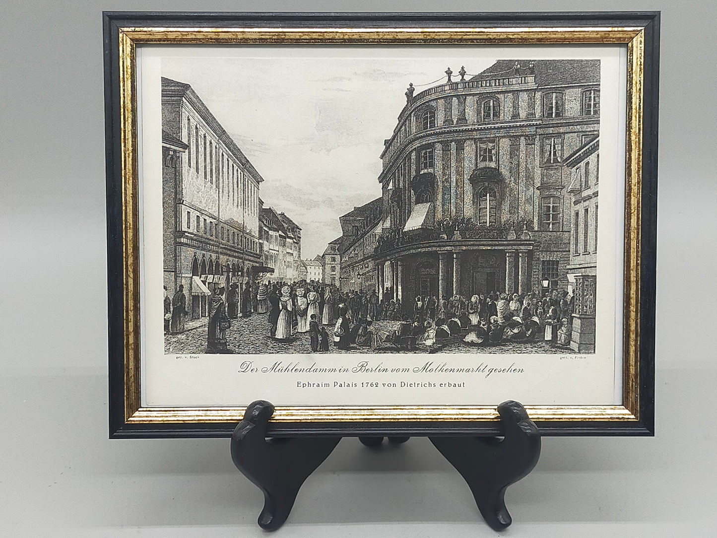 Historischer Bild: Der Mühlendamm in Berlin vom Molkenmarkt gesehen