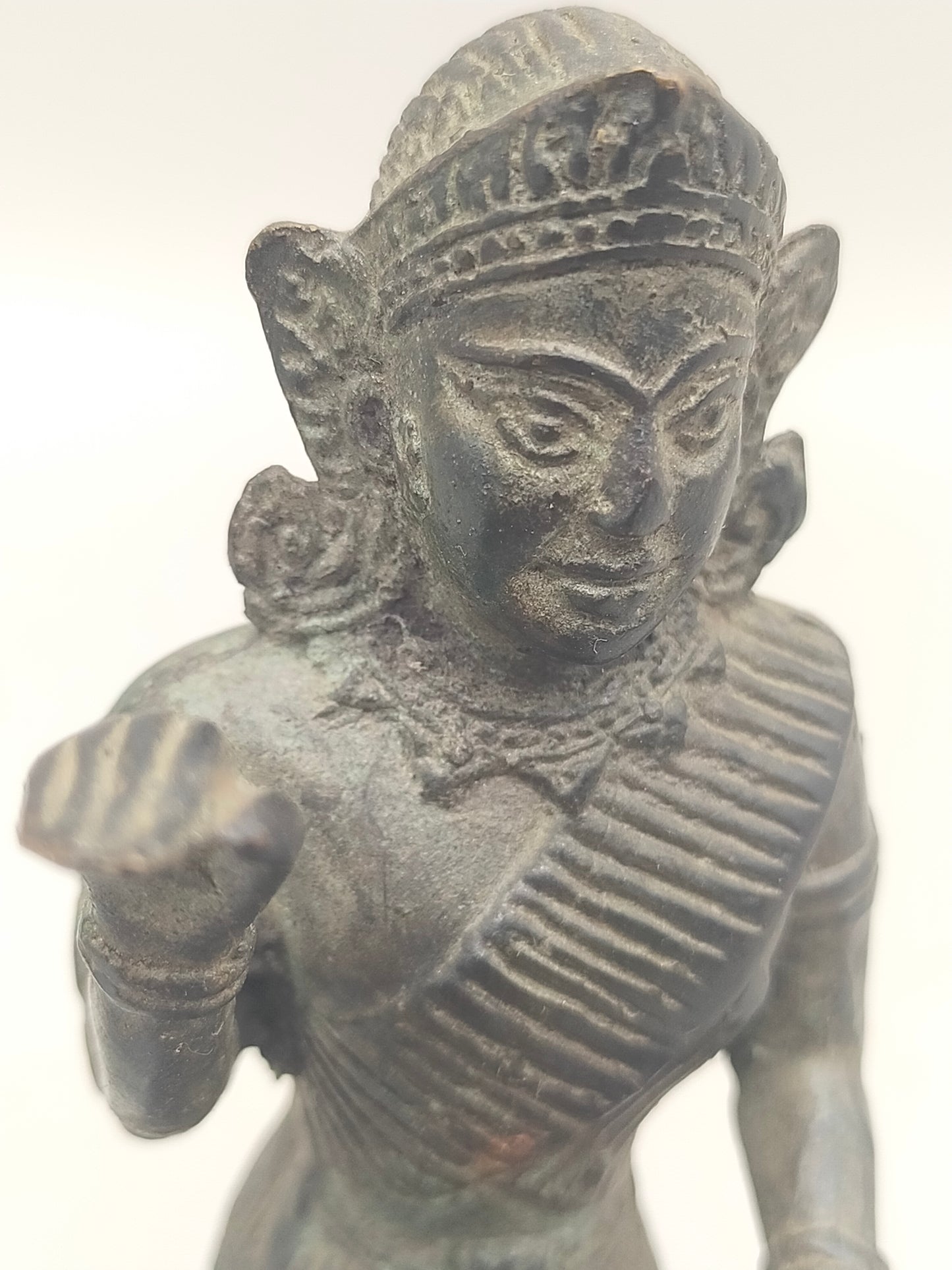Antike Bronze Figur Nang Kwak – Traditioneller Glücksbringer aus Thailand