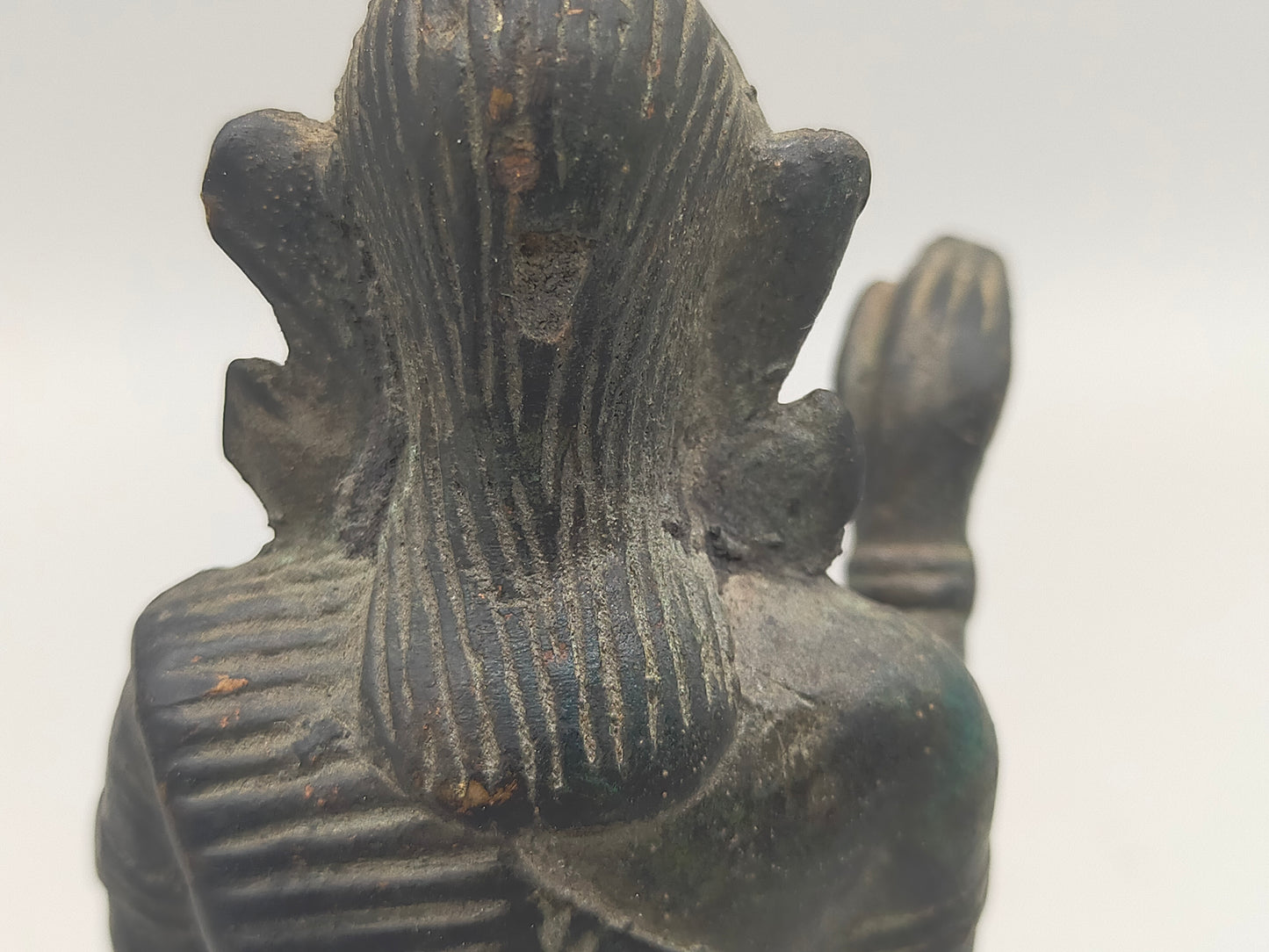 Antike Bronze Figur Nang Kwak – Traditioneller Glücksbringer aus Thailand