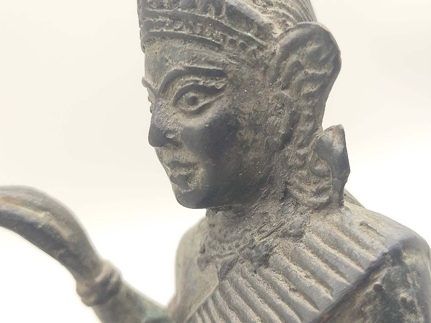 Antike Bronze Figur Nang Kwak – Traditioneller Glücksbringer aus Thailand