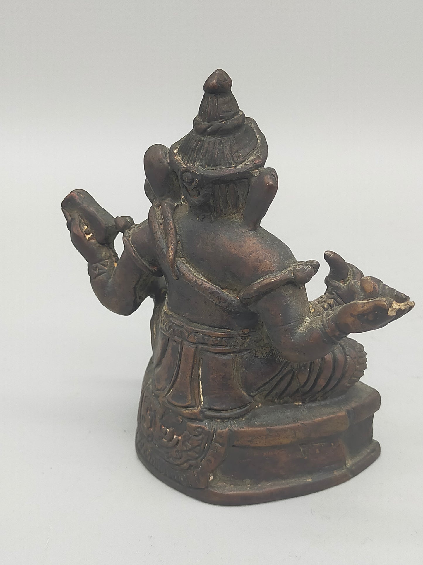 Antike Ganesha Statue aus Bronze – Spirituelle Dekoration & Handarbeit