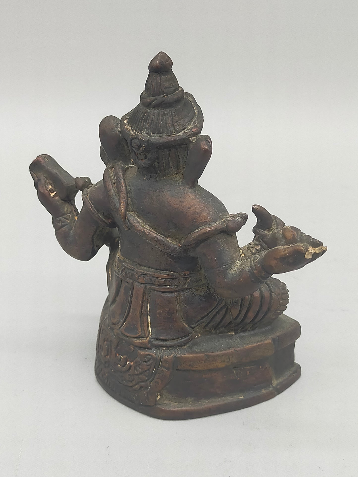 Antike Ganesha Statue aus Bronze – Spirituelle Dekoration & Handarbeit