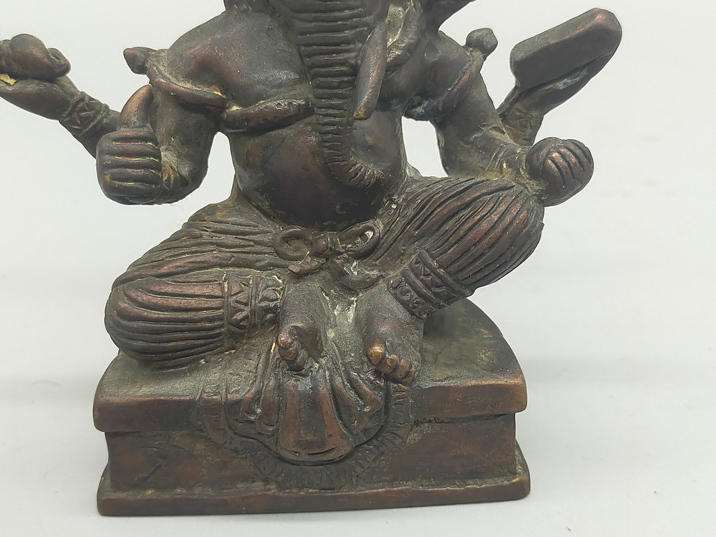 Antike Ganesha Statue aus Bronze – Spirituelle Dekoration & Handarbeit