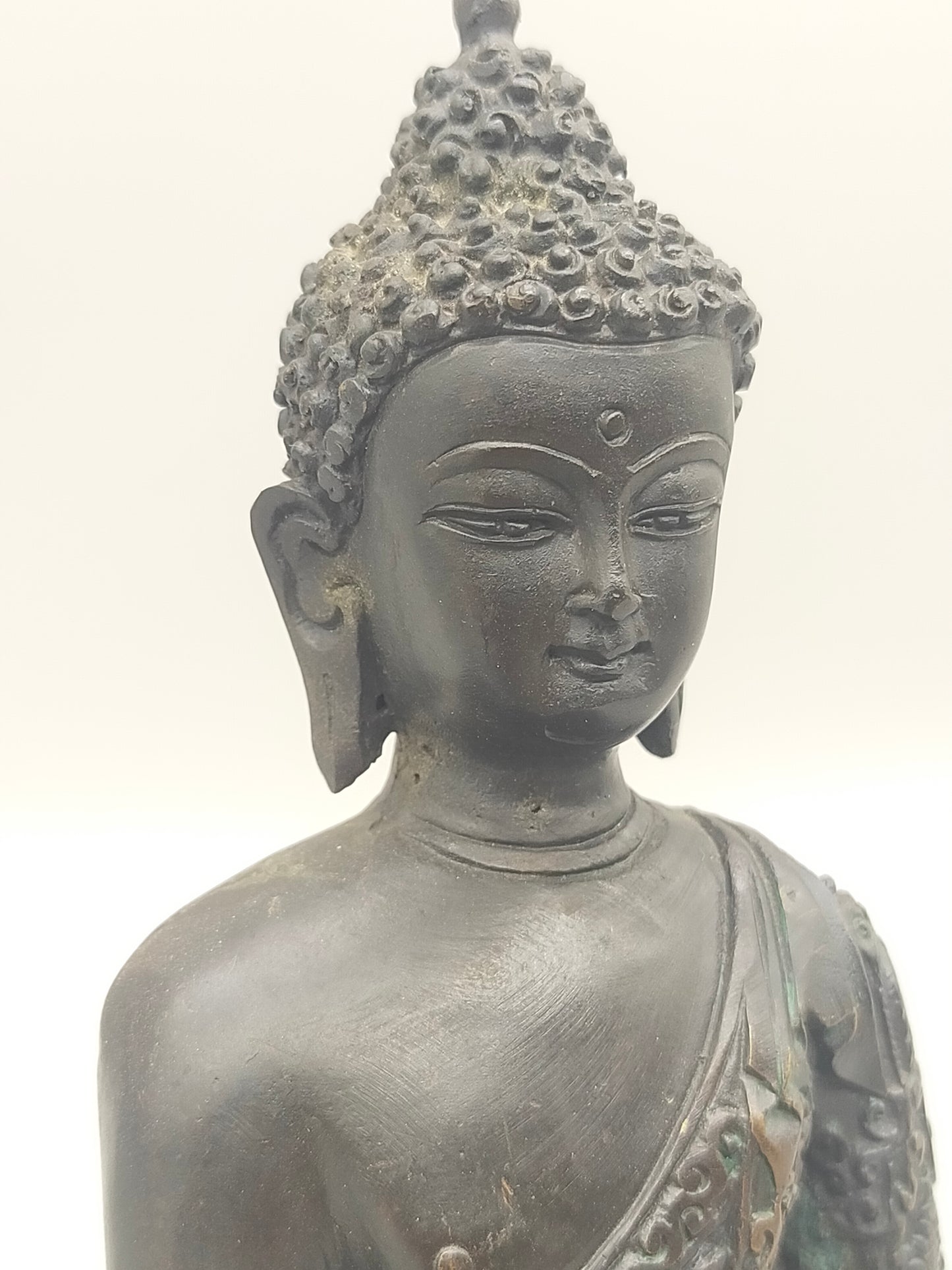 Antike Bronze Buddha Statue – Handgefertigte Saky amuni Figur