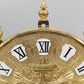 Edle Dugena Drehpendeluhr – Goldfarbenes Vintage Design unter Glaskuppel