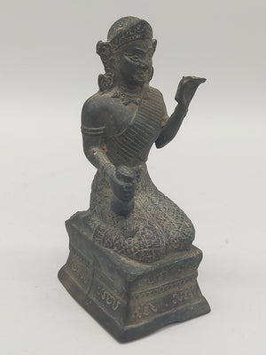 Antike thailändische Nang Kwak Figur – Glücksbringer aus Bronze