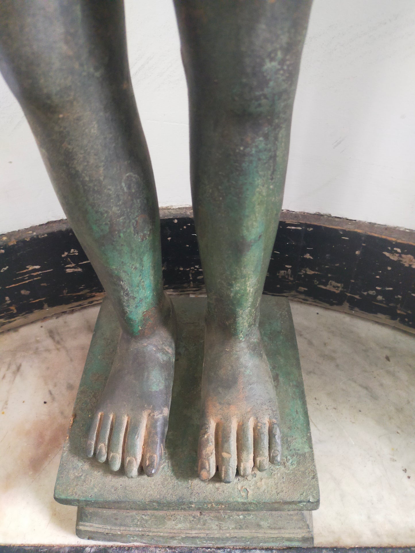 Große Bronze Skulptur Vishnu – Antiker Stil, Spirituelle Dekoration