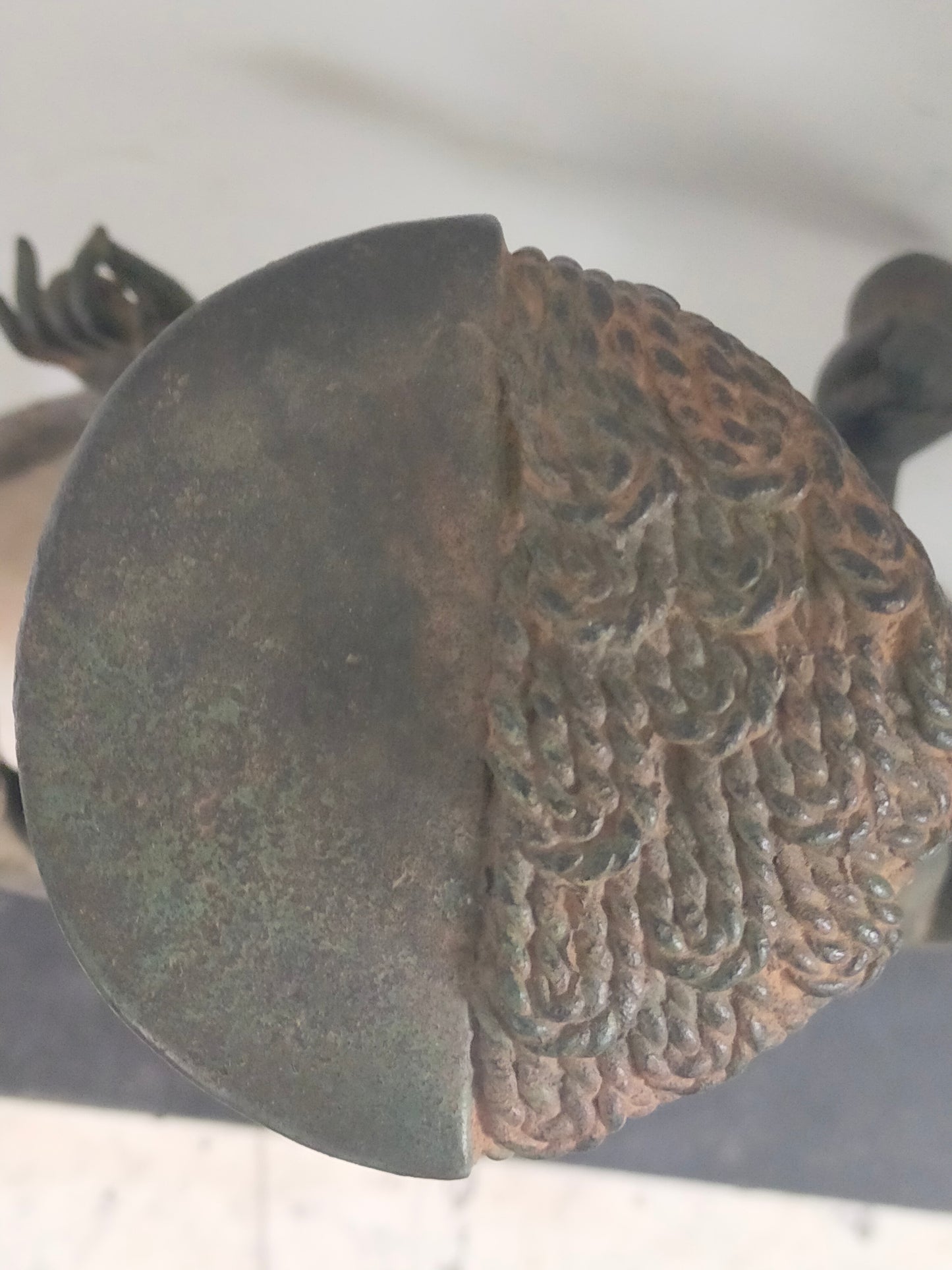 Große Bronze Skulptur Vishnu – Antiker Stil, Spirituelle Dekoration