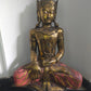 Antike Buddha Statue vergoldet – Spirituelle Dekoration