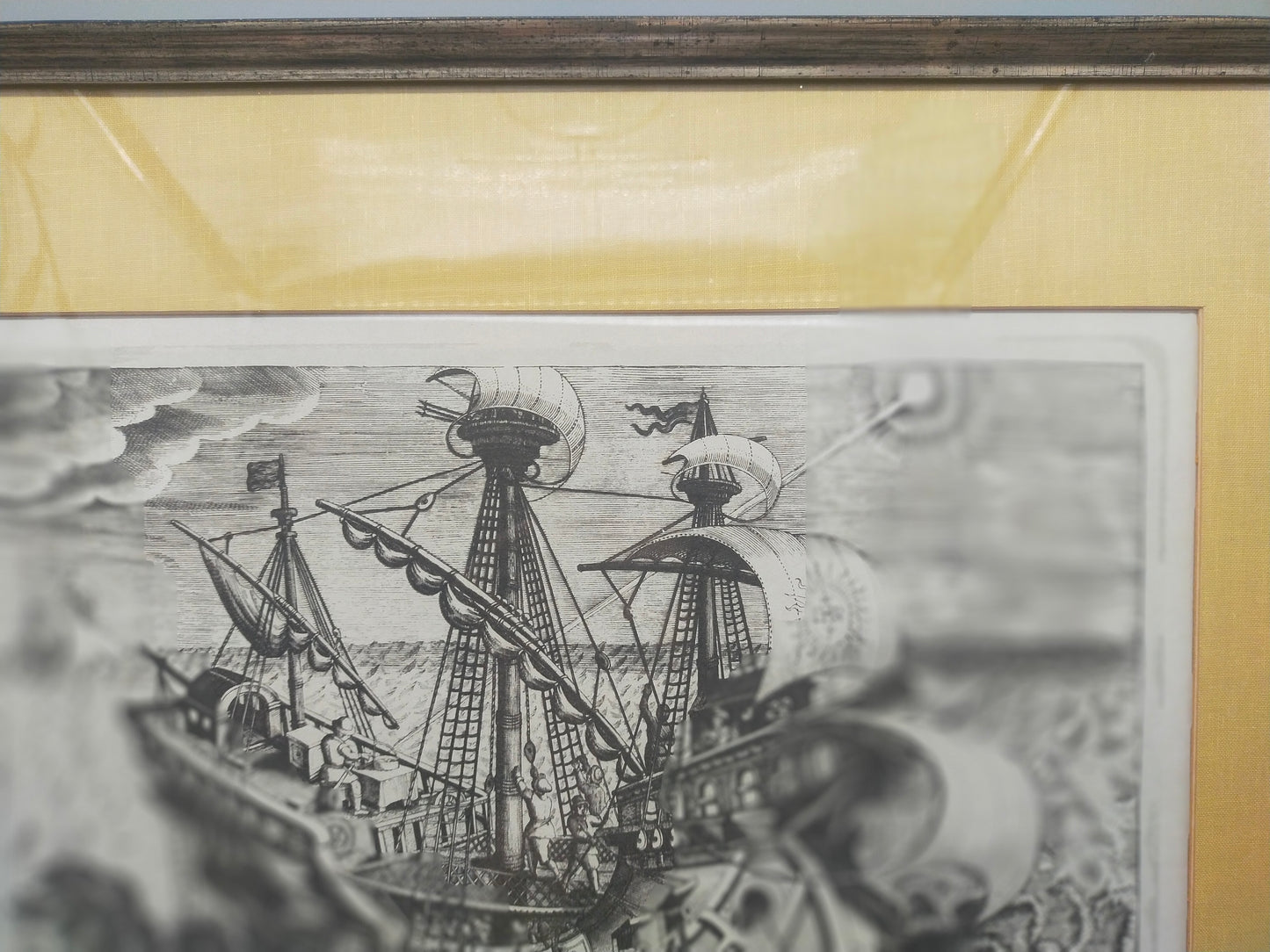 Historisches Bild "Orbis Longitudines" – Ioan Stradanus Maritimer Kupferstich