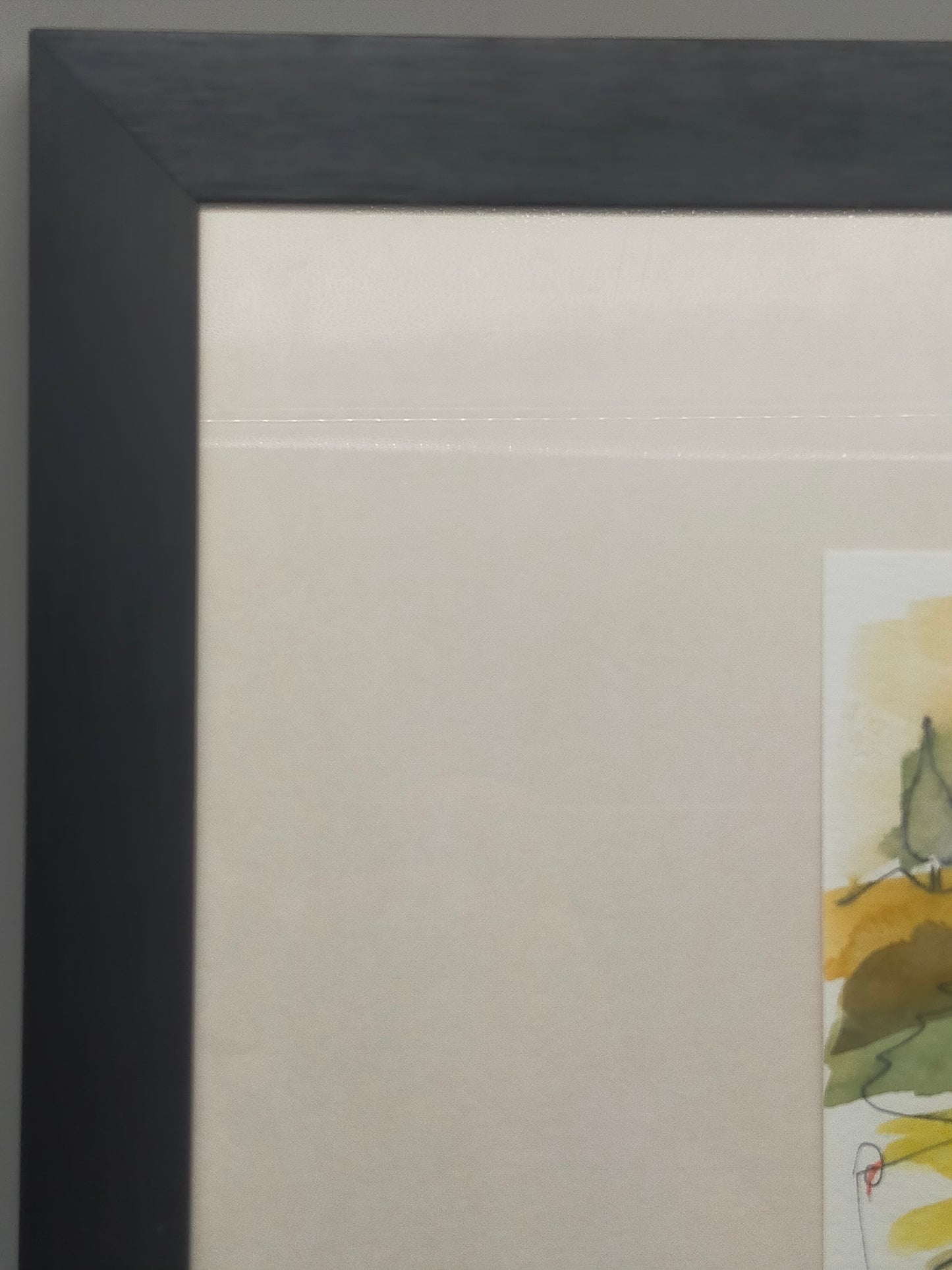 Original Aquarell M. Krannov – Bäuerin am Brunnen im Holzrahmen
