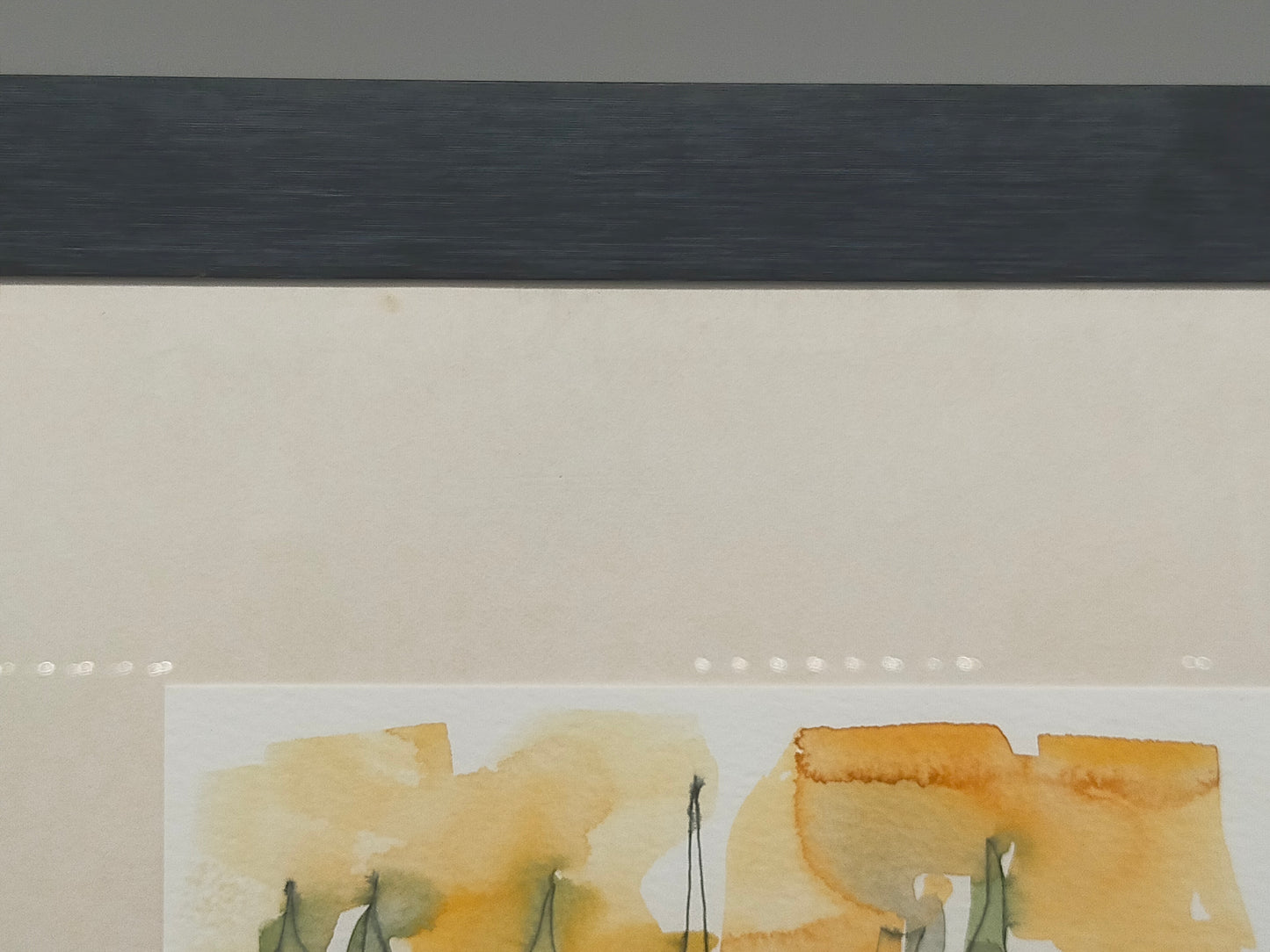 Original Aquarell M. Krannov – Bäuerin am Brunnen im Holzrahmen