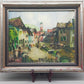 Historisches Original Aquarell Alpenländische Dorfscene – Signiert W. Howard 42