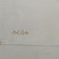 Peter Freese Lithografie 1988 – Limitierte Kunst im goldenen Rahmen - Signiert