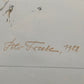 Peter Freese Lithografie 1988 – Limitierte Kunst im goldenen Rahmen - Signiert