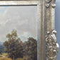Ölgemälde Berglandschaft von R. Rödel – Prunkrahmen Gold Dekor - Signiert