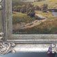 Ölgemälde Berglandschaft von R. Rödel – Prunkrahmen Gold Dekor - Signiert