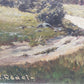 Ölgemälde Berglandschaft von R. Rödel – Prunkrahmen Gold Dekor - Signiert