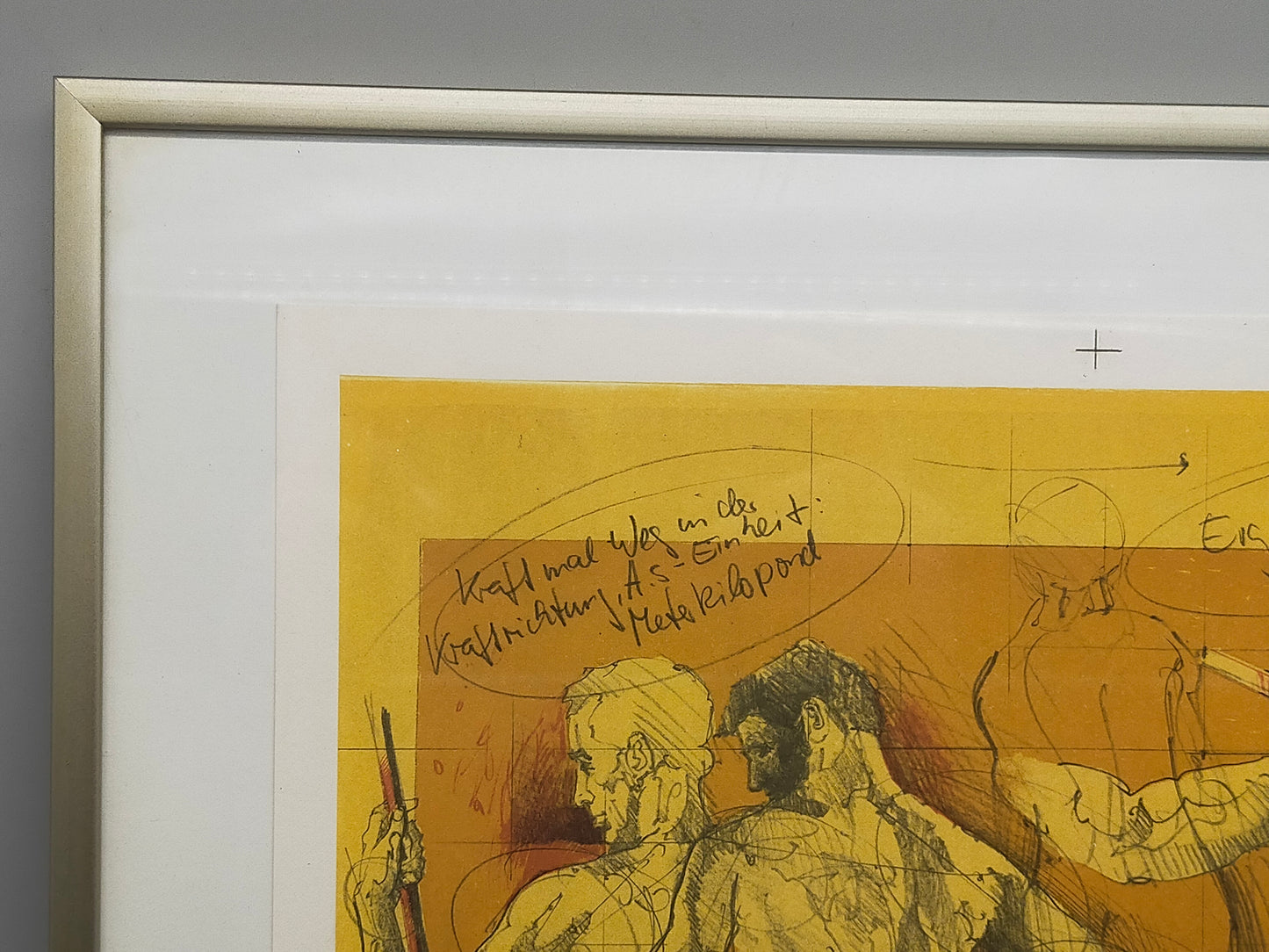Limitierte Grafik „Arbeit: Kraft mal Weg“ – Signiertes Kunstwerk (1984)