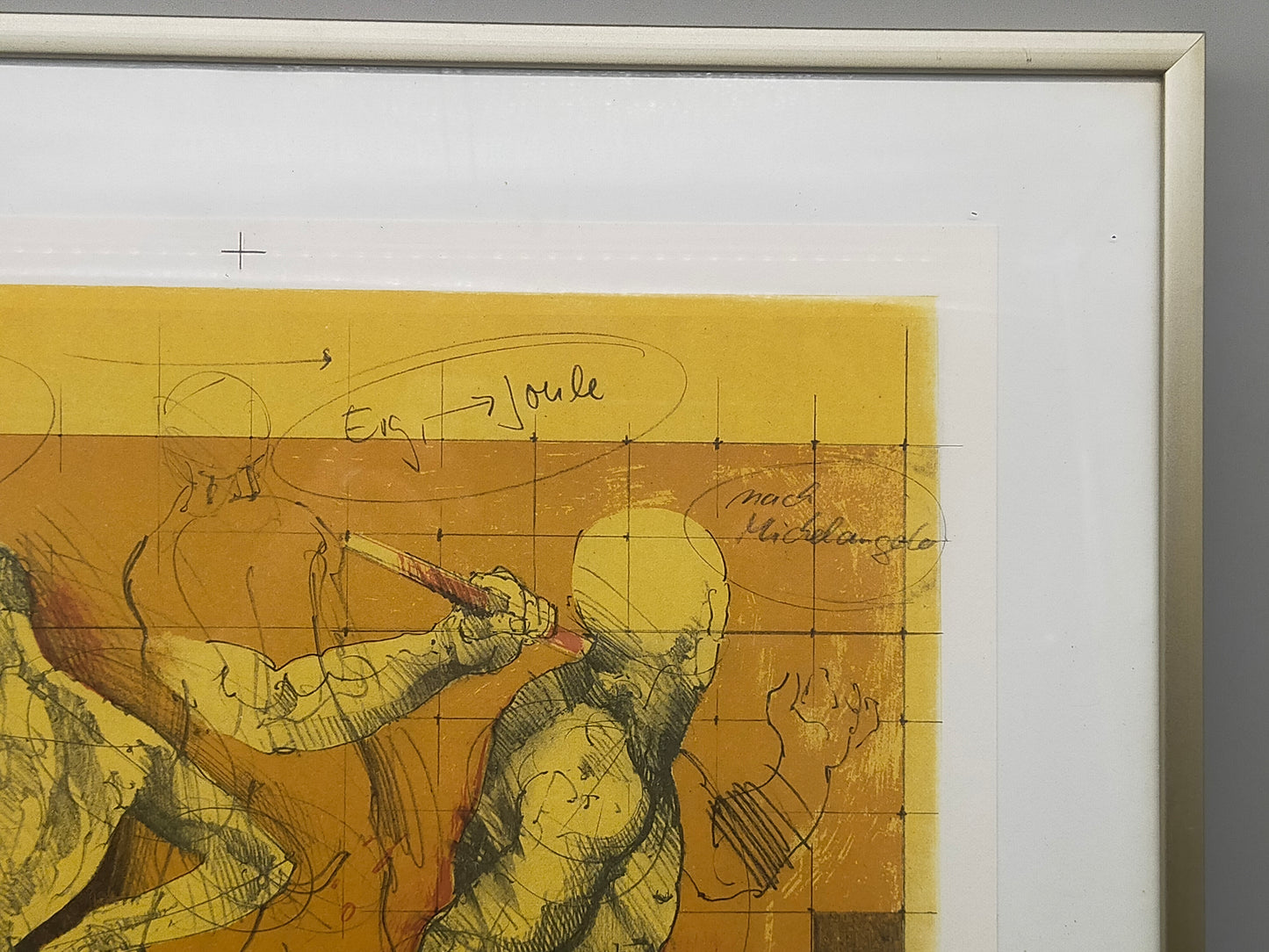 Limitierte Grafik „Arbeit: Kraft mal Weg“ – Signiertes Kunstwerk (1984)