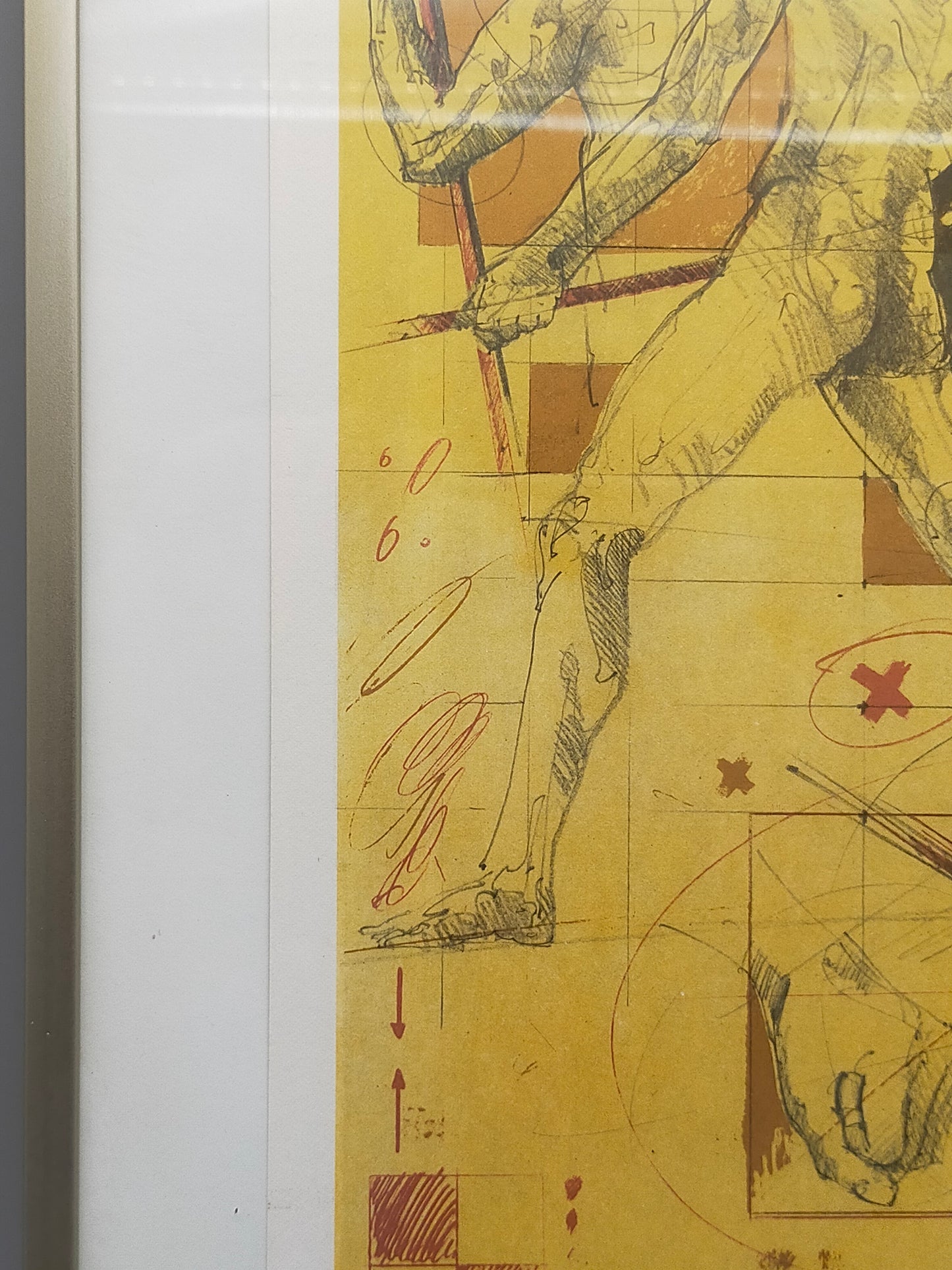 Limitierte Grafik „Arbeit: Kraft mal Weg“ – Signiertes Kunstwerk (1984)