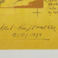 Limitierte Grafik „Arbeit: Kraft mal Weg“ – Signiertes Kunstwerk (1984)