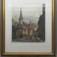 Josef Eidenberger Farbradierung – Düsseldorf Altstadt Lambertuskirche - Signiert