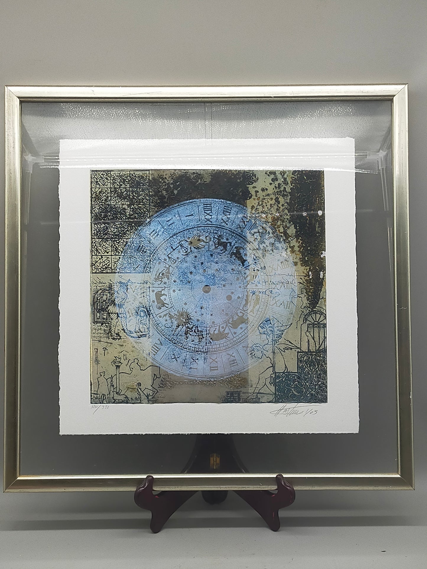 Limitierte Radierung "Zodiac" hinter Glas – Signiert & Nummeriert (320/330)